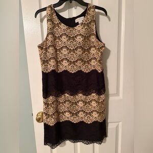 Jessica Simpson Dress Gold and Black Size 8